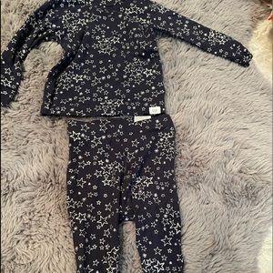 Baby Gap Metallic Star PJ Set 6-12 Months Excellent Condition!